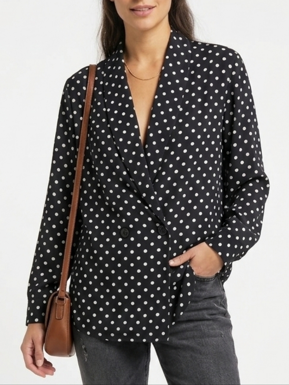 Vintage Principles Polka Dot Blouse